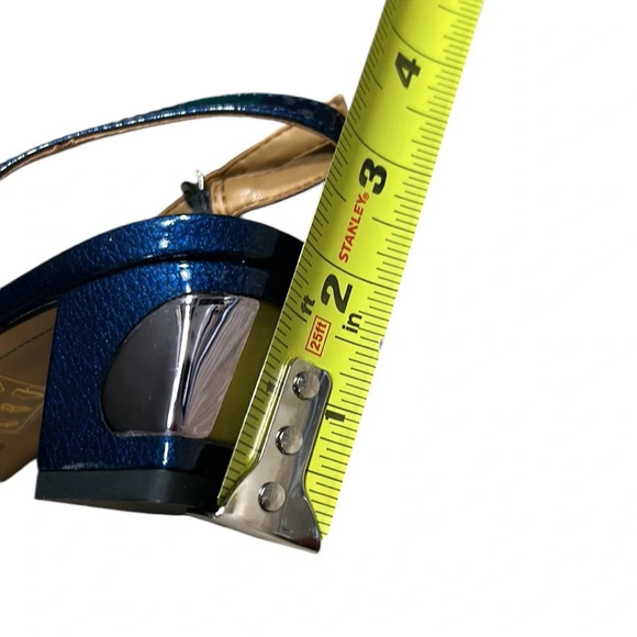 NIB J.Renee shoes,women Slingback,Shayenne NavyPearl,chunky heel,glam,prom,shine - Picture 9 of 14